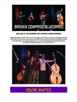 Broken Compass Bluegrass Newsletter July 2023